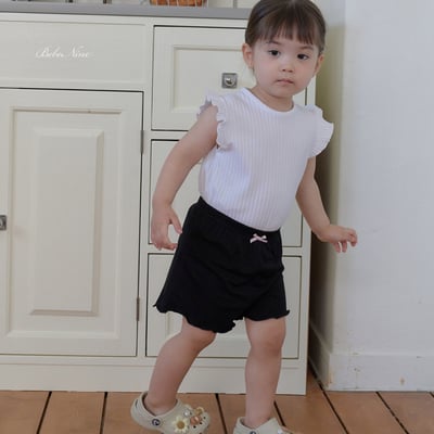 bebe nine25  (65cm-115cm) 3色彈力木耳邊打底褲10