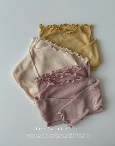 AOSTA58｜(6m-5y) 柔軟羊毛捲邊上衣2