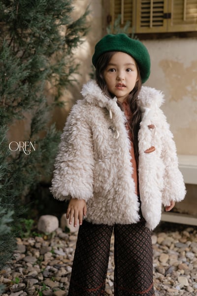 OREN19｜(85-120cm) 羊羔毛牛角扣大衣14