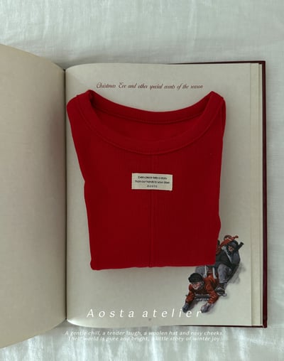 AOSTA61｜(6m-5y) 小標壓線上衣21