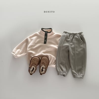 Bonito06｜(75cm-125cm) 半開襟刷毛套裝14