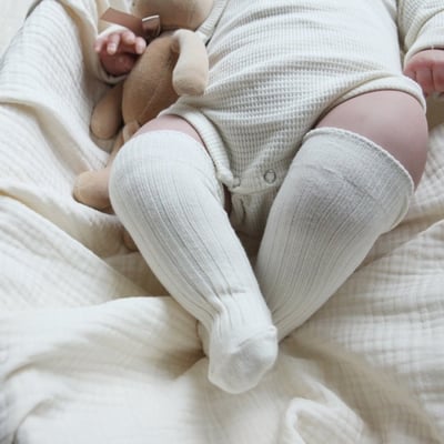 LEMONADE57｜(55cm-85cm) 1色羅紋長襪兩雙組3