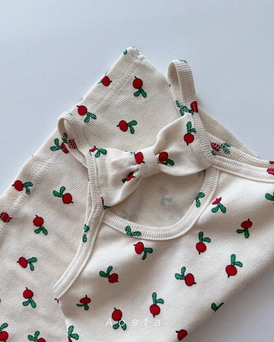 AOSTA46｜(6m-5y) 4款羅紋緞帶連身裙9