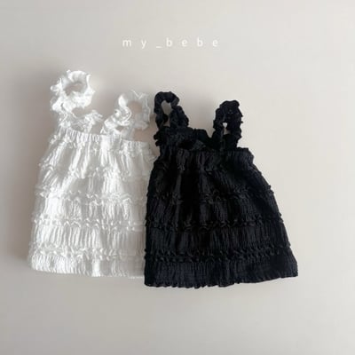 my_bebe34｜(80-120cm) 荷葉邊無袖上衣12