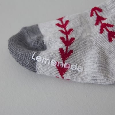 LEMONADE61｜(55cm-85cm) 1色棒球造型襪兩雙組12