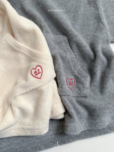 Atomeme40｜(70-110) 毛圈連帽口袋上衣2