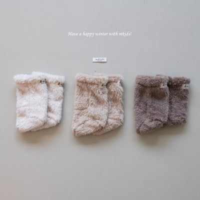 M-KIDS16｜(55-85cm) 3色保暖刷毛腳套1
