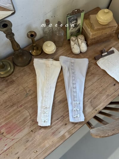 Marron52｜(1y-6y) 刺繡滾邊緊身褲20