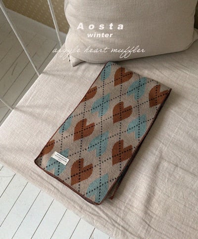 AOSTA05｜(6m-5y) 印花針織圍巾2