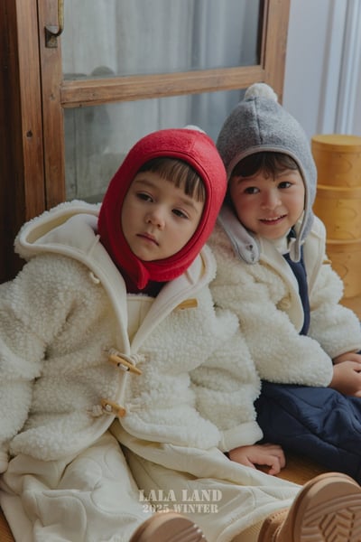 lala land53｜(75cm-120cm) 2色牛角扣刷毛連帽外套6