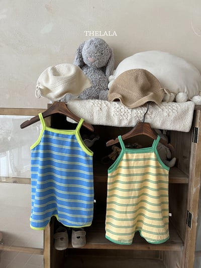 thelala48｜ (0m-18m) 條紋細肩包屁扣11