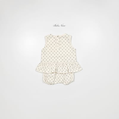 bebe nine40  (6m-24m) 3色點點蛋糕裙套裝6