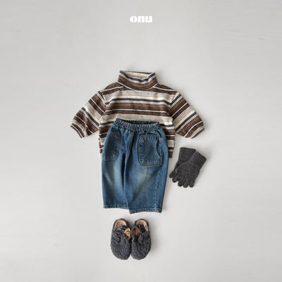 onu 45｜(70cm-115cm) 磨毛多條紋上衣9