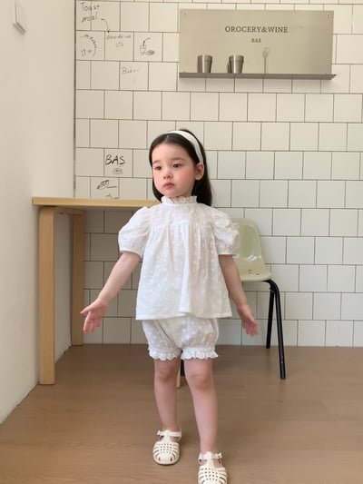 JE40｜(80-120cm) 刺繡小花套裝2