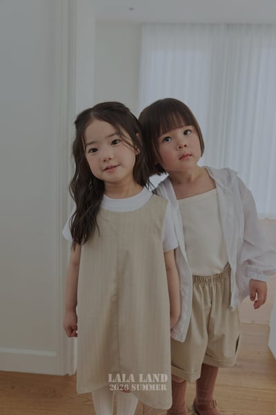 lala land51｜(75-120cm) 2色經典捲邊條紋短褲19