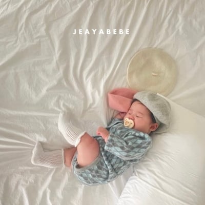 JEAYA08｜(3m-12m) 3色復古菱形針織套裝2