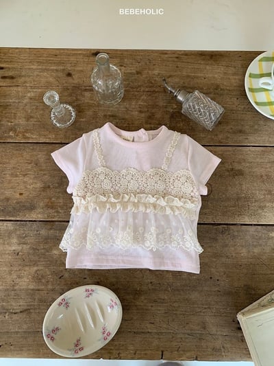 Bebe holic44｜(3m-18m) 背心蕾絲上衣5