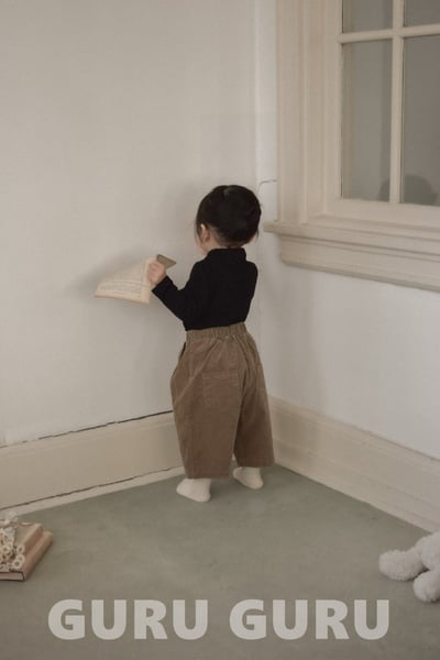 GURU GURU20｜(6m-24m) 2色素面口袋直筒長褲18