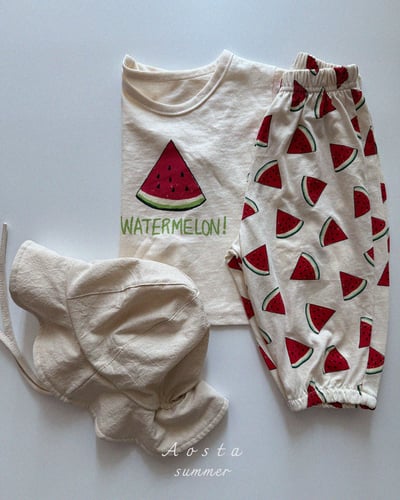 AOSTA14｜(6m-5y) 2款清涼西瓜印圖上衣13