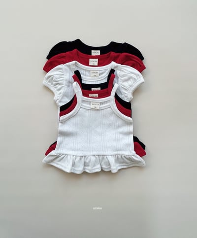 Azalea17｜(70-125cm) 吊帶公主袖上衣1