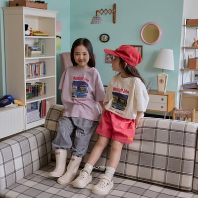 BEAN08｜(65-120cm) 條紋縮口褲11