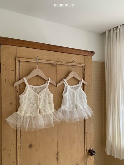 Bebe holic50｜(Free) 蕾絲吊帶裙背心2