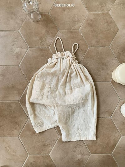 Bebe holic16｜(3m-18m) 氣質細肩吊帶褲13