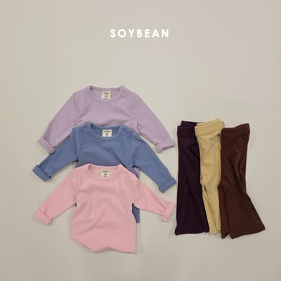 Soybean06｜(75cm-118cm) 素面撞色套裝3