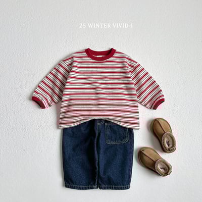 vivid51｜(78cm-125cm) 條紋休閒上衣10