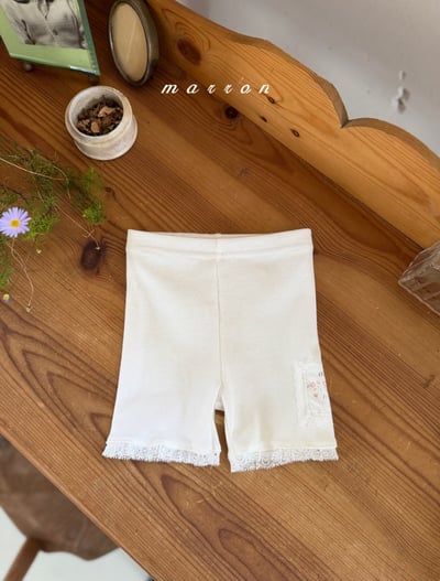 Marron15｜(1y-6y) 蕾絲邊內搭緊身褲5