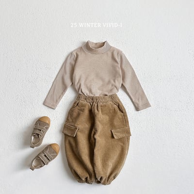 vivid77｜(78cm-125cm) 條紋中領上衣6