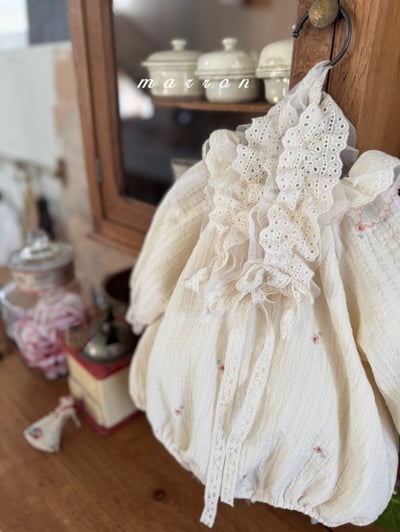 Marron48｜(free) 蕾絲波浪編髮帶7