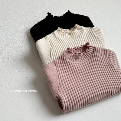 vivid73｜(78cm-125cm) 羅紋捲邊上衣6