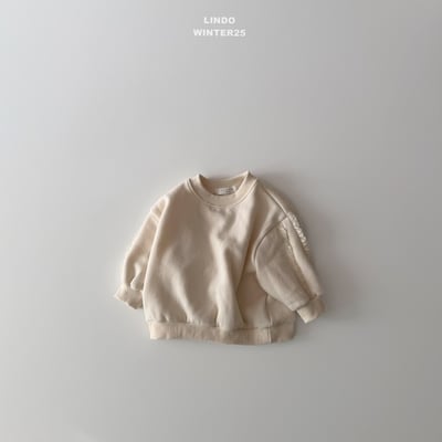 Lindo46｜(80cm-125cm) 蕾絲滾邊休閒上衣5