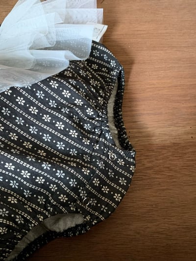 JE613｜(73cm-100cm) 小花薄紗吊帶包屁裙/花邊領上衣19