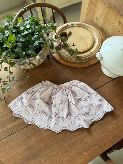 Marron13｜(1y-6y) 鏤空花邊蕾絲裙3