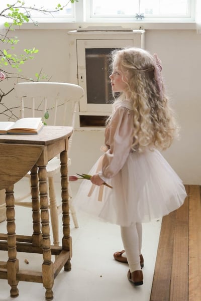 FLO19｜(75-135cm) 3色夢幻薄紗內搭褲裙25