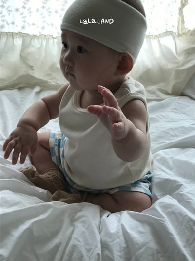 lala land17｜(3m-18m) 3色經典棋盤格紋短褲13