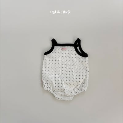 lala land34｜(3m-18m) 2色波點愛心細肩包屁衣20