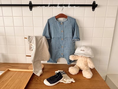 Valubebe50｜(65-80) 牛仔棉連身衣20