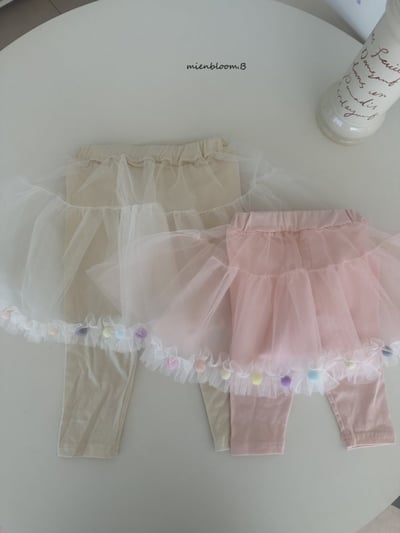 Bloom.b04｜(0m-7y) 小波點薄紗內搭褲裙1