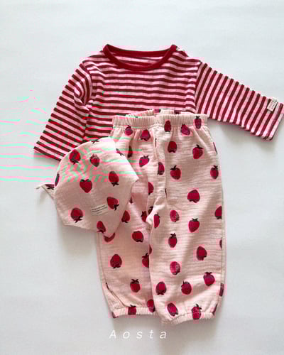 AOSTA22｜(6m-5y) 透氣條紋上衣16