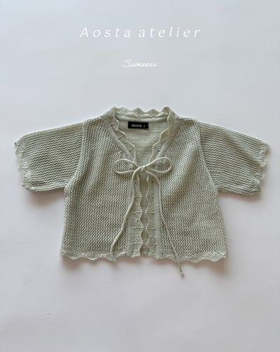 AOSTA33｜(6m-5y) 3款綁帶針織開衫外套4