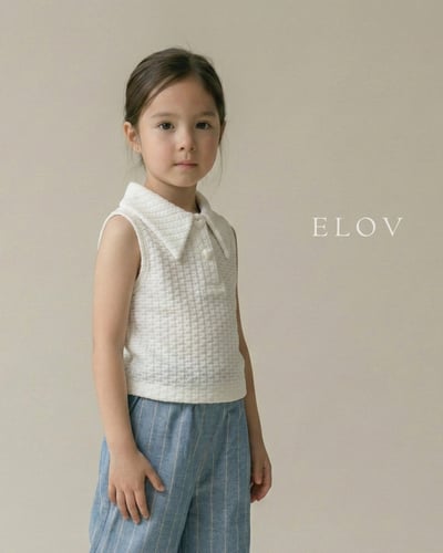 Mon petit21｜(73-118cm) 有領愛心鈕扣背心6