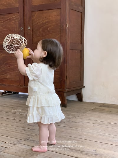 JE13｜(66-120cm) 蝴蝶結緞帶包屁洋裝13