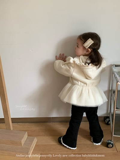 JE 644｜(80-110cm)  荷葉邊拉鍊外套14