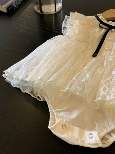 JE59｜(66-90cm) 蕾絲綁帶洋裝包屁衣17