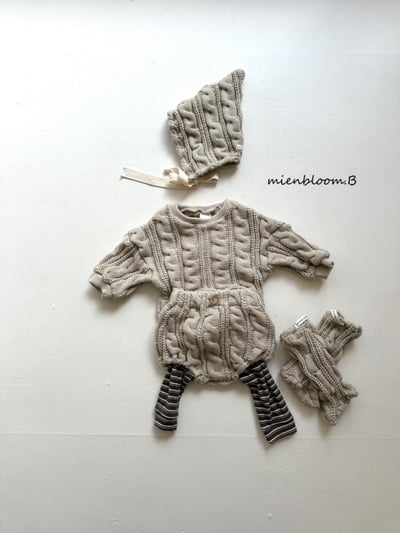 Bloom.b30｜(0m-24m) 麻花針織燈籠褲10