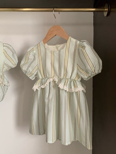 JE24｜(66-120cm) 森林條紋包屁衣/洋裝24