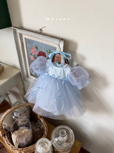 Marron08｜(3m-18m 1y-6y) 蝴蝶結紗裙裝18